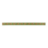 Chile Pepper Ristra Wreaths Pattern Satijnen Lint (Voorkant)