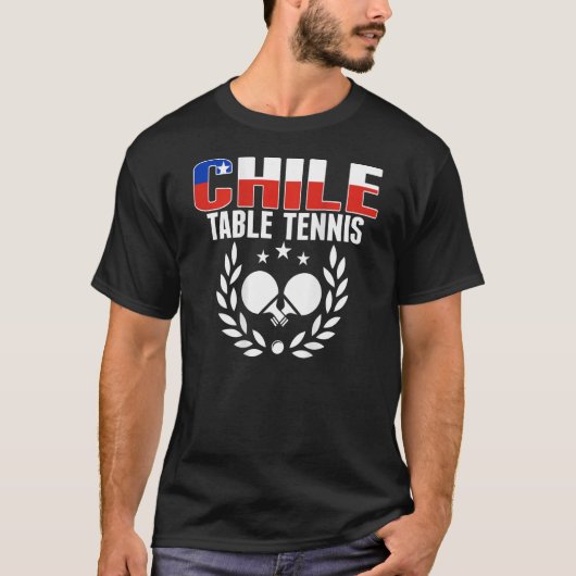 Chile Ping Pong     Chilean Table Tennis Team Supp T-shirt (Voorkant)