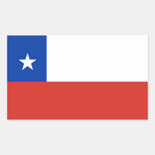 CHILE RECHTHOEKIGE STICKER