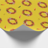 Chile Ristra Wreaths and Peppers All-Over Pattern  Cadeaupapier (Hoek)