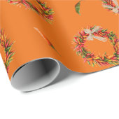 Chile Ristra Wreaths and Peppers All-Over Pattern  Cadeaupapier (Rol Hoek)