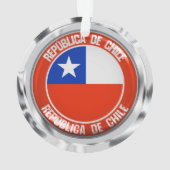 Chile rond emblem ornament (achterkant)