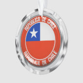 Chile rond emblem ornament (voorkant)