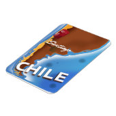 Chile santiago Oude Reisposter Magneet (Linkerzijde)