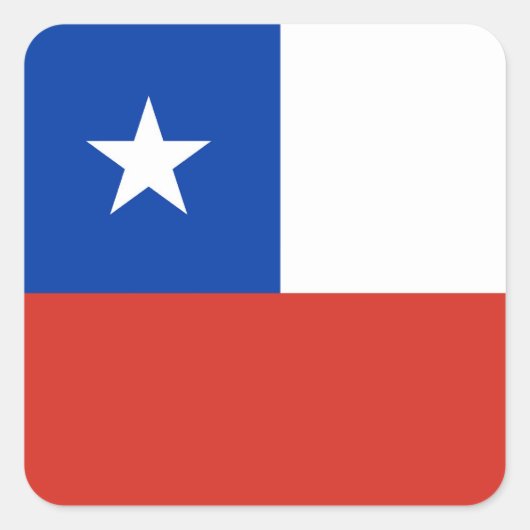 CHILE VIERKANTE STICKER (Voorkant)
