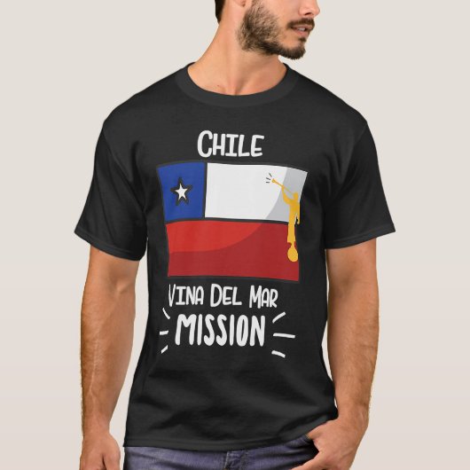 Chile Vina del Mar Mormon LDS Mission Missionary T-shirt (Voorkant)