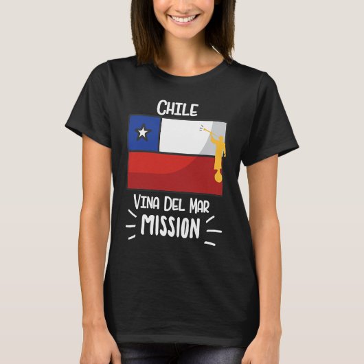 Chile Vina del Mar Mormon LDS Mission Missionary T-shirt (Voorkant)