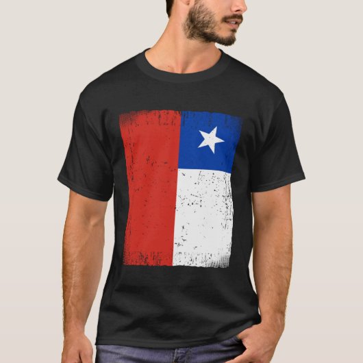 Chilean Flag Chile  1 T-shirt (Voorkant)