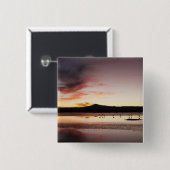 Chilean Flamingo Vierkante Button 5,1 Cm (Voorkant /achterkant)