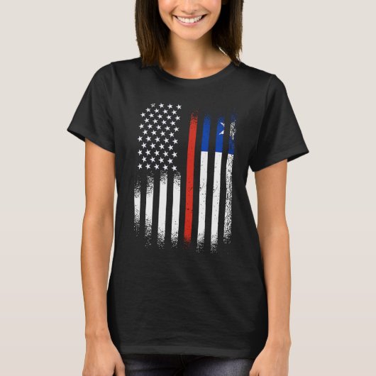 Chileens-Amerikaanse hispanische erfgoedmaand Chil T-shirt (Voorkant)