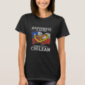 Chileens huwelijk Chili Gehuwde vlag Vertrouwde cu T-shirt (Voorkant)