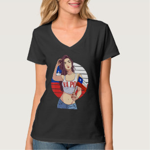 Chileens Meisje Latino Trots Chile Vlag Trots Ya T-shirt