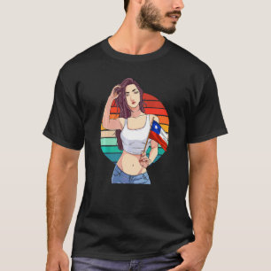 Chileens Meisje Latino Trots Chili Vlag Trots Chil T-shirt