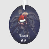  Chileens Roos Hair Tarantula in Santa Hat Ornament (voorkant)