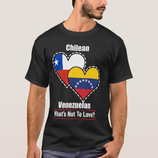 Chileens Venezolaans Hart Vlaggen Wat Is Er Niet O T-shirt