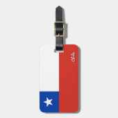 Chileense Bagagelabels, patriottische Chileense vl Bagagelabel (Voorkant verticaal)