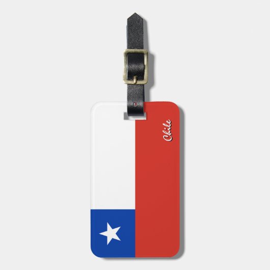 Chileense Bagagelabels, patriottische Chileense vl Bagagelabel (Voorkant verticaal)