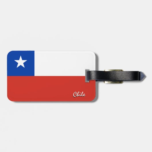 Chileense Bagagelabels, patriottische Chileense vl Bagagelabel (Achterkant horizontaal)