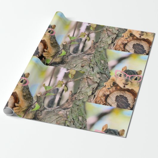 Chileense eekhoorn cadeaupapier (Uitgerold)