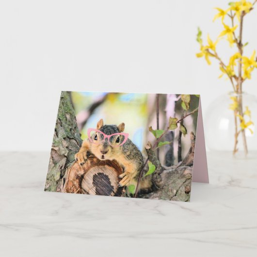 Chileense eekhoorn kaart (Gele Bloem)