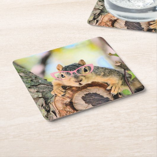Chileense eekhoorn kartonnen onderzetters (Schuin)