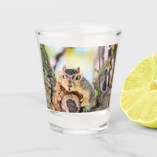 Chileense eekhoorn shot glas (Voorkant)