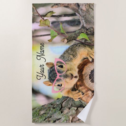 Chileense eekhoorn strandlaken (Voorkant)