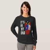 Chileense en Timorese Mix DNA-vlag T-shirt (Voorkant volledig)
