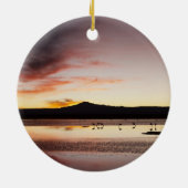 Chileense Flamingo Keramisch Ornament (Achterkant)