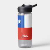 Chileense fles, patriottische vlag waterfles (Links)