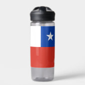 Chileense fles, patriottische vlag waterfles (Voorkant)