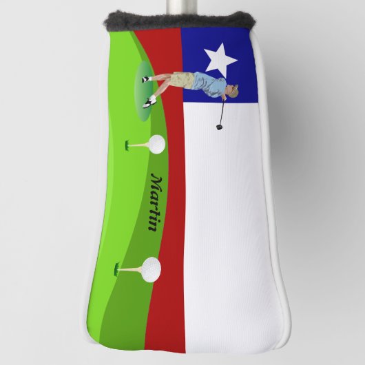 Chileense golfer golfheadcover (Draai 90)