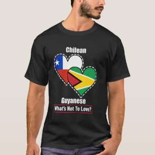 Chileense Guyanese Hart Vlaggen Wat Is Er Niet Te T-shirt
