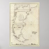 Chileense kaart poster (Voorkant)