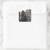 Chileense mariniers vierkante sticker (Tas)