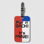 Chileense nationale vlag Funny Patriotic Bagagelabel (Voorkant (verticaal))