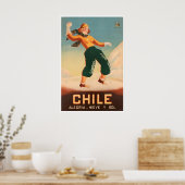 Chileense Ski Poster Chileense Reis Kunst Geluk Sn (Keuken)