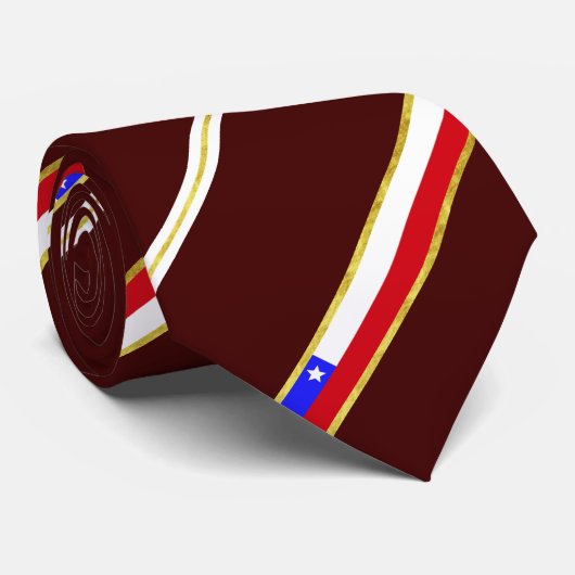 Chileense strepen stropdas (Opgerold)