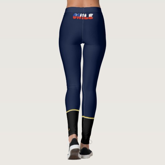 Chileense strepenvlag leggings (Achterkant)
