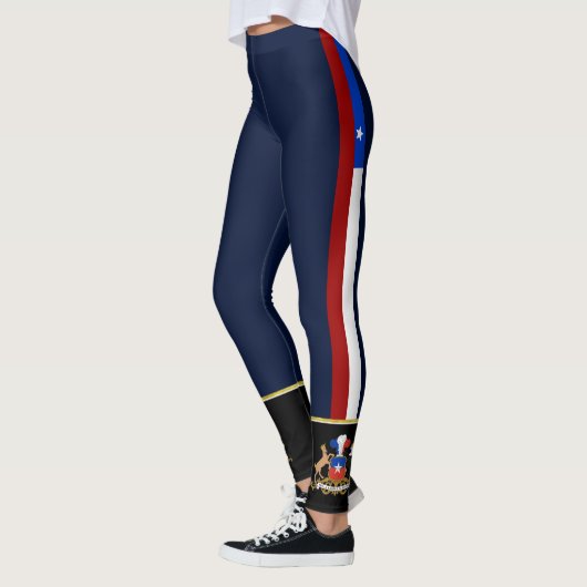 Chileense strepenvlag leggings (Links)