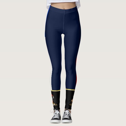 Chileense strepenvlag leggings (Voorkant)