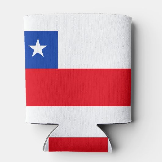 Chileense vlag blikjeskoeler (Achterkant)