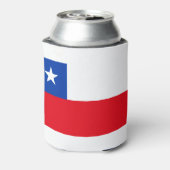 Chileense vlag blikjeskoeler (Blikje Achterkant)
