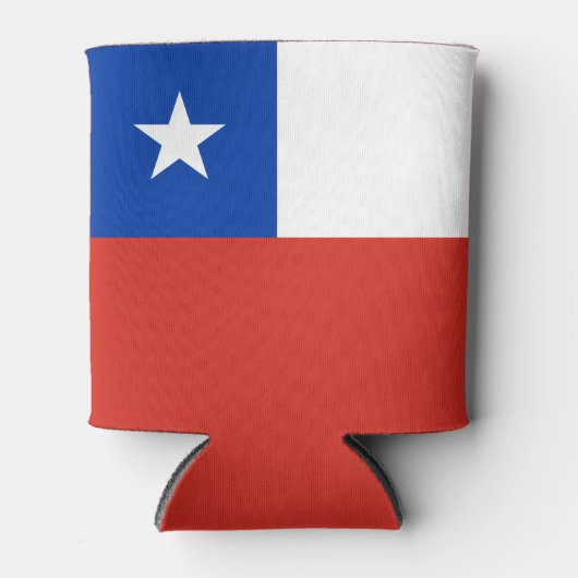 Chileense vlag blikjeskoeler (Voorkant)