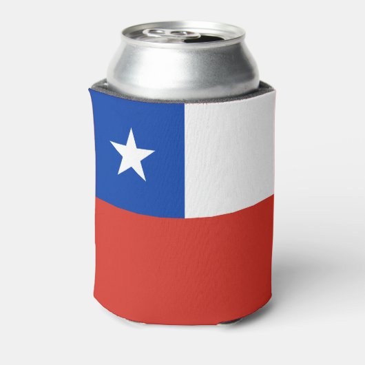 Chileense vlag blikjeskoeler (Blikje Achterkant)
