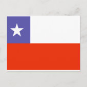 Chileense vlag briefkaart (Voorkant)