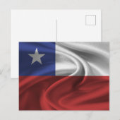 Chileense vlag briefkaart (Voorkant / Achterkant)