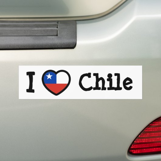 Chileense vlag bumpersticker (Op auto)