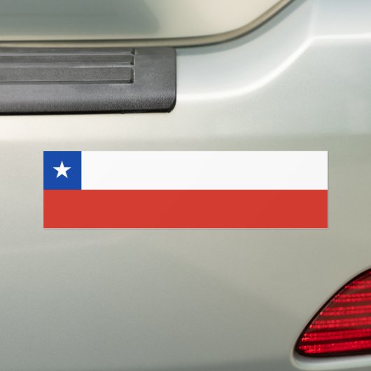 Chileense vlag bumpersticker (Op auto)