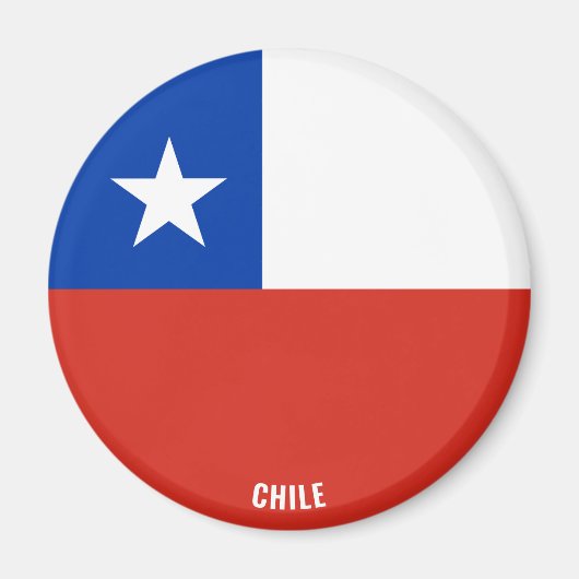 Chileense vlag Charming Patriotic Magneet (Voorkant)